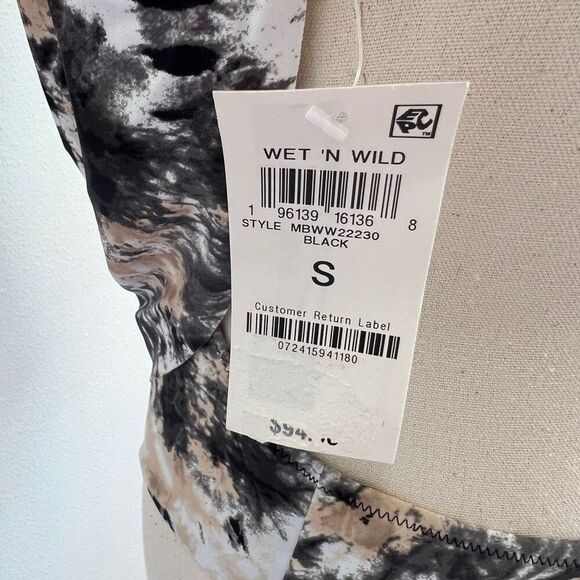 Bar III Women's Draped Monokini One-Piece Swimsuit Size Small - Picture 11 of 13